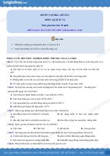Đề thi học kì 1 Lịch sử 12 - Đề số 2